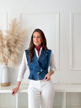 Colete Denim Estruturado