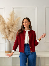 Cardigan Bordeaux
