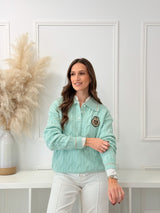 Malha Polo Trançada Verde