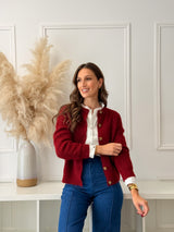 Cardigan Bordeaux