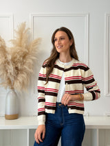 Casaco Malha Cru/Choco