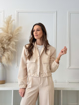 Bomber Elegante Bege