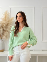 Camisola Botões Verde