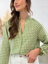 Blusa Vichy Verde