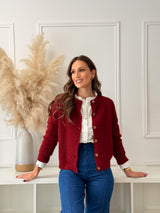 Cardigan Bordeaux