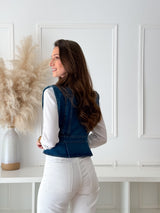 Colete Denim Estruturado