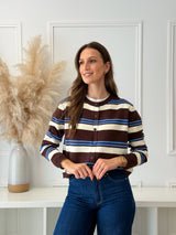 Casaco Malha Azul/Choco