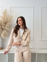 Bomber Elegante Bege