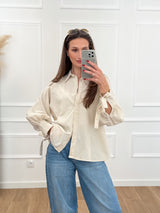 Blusa Linho Bege