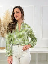 Blusa Vichy Verde