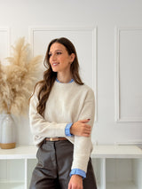 Malha Bege Efeito Camisa