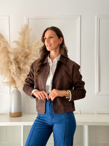 Casaco Camurça Choco