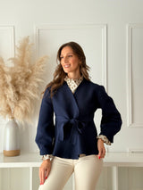 Casaco Navy Cintado