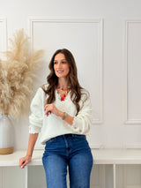 Camisola Botões Branca