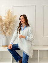 Malha Assimétrica c/ Renda Branca