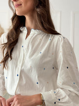 Blusa Corações Azuis