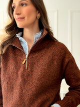 Malha Castanha Mesclado C/ Fecho