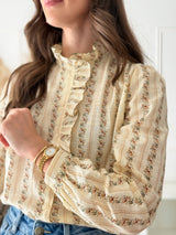 Blusa Sofia Bege/Verde