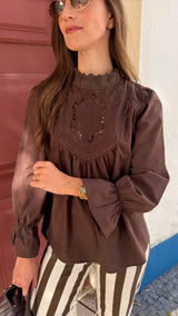 Blusa Carlota Chocolate