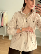 Parka Reversível Bege