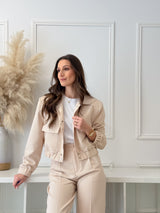Bomber Elegante Bege