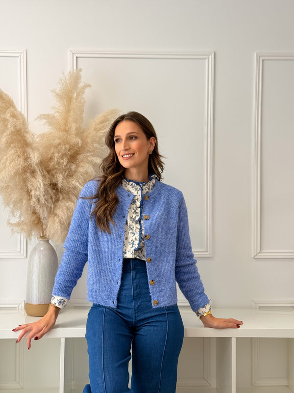 Cardigan Azul