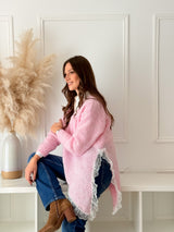 Malha Assimétrica c/ Renda Rosa