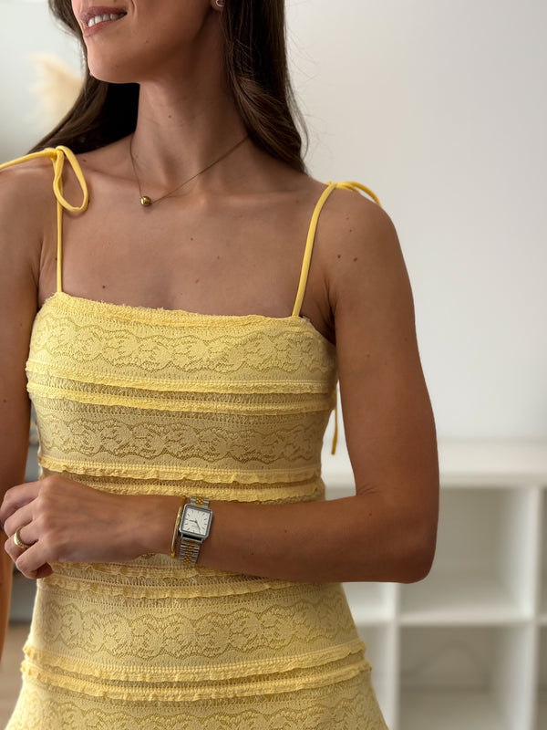 Vestido amarelo “Tenerife”