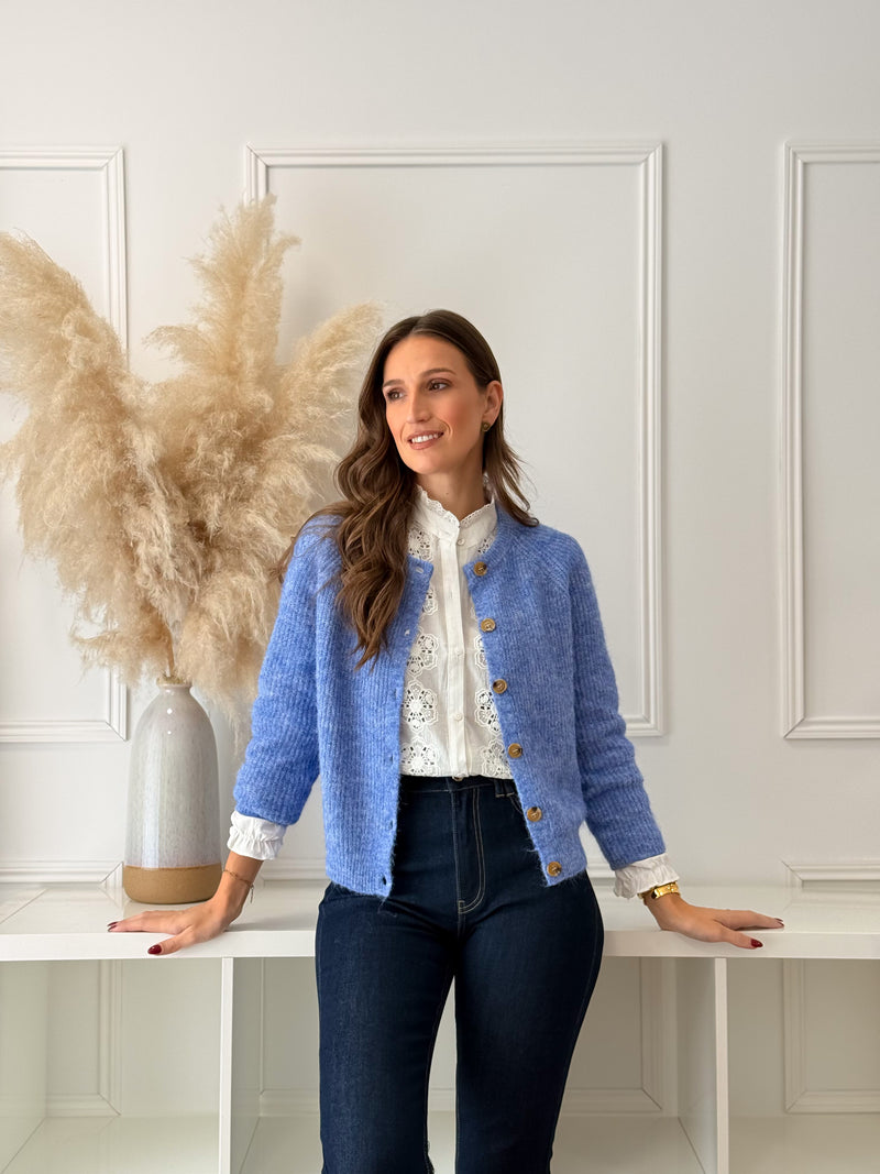 Cardigan Azul