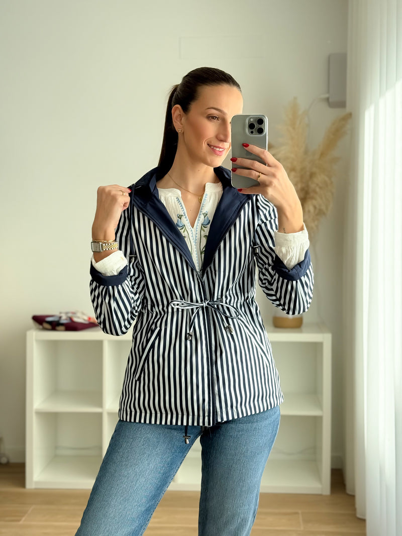 Parka Reversível Azul