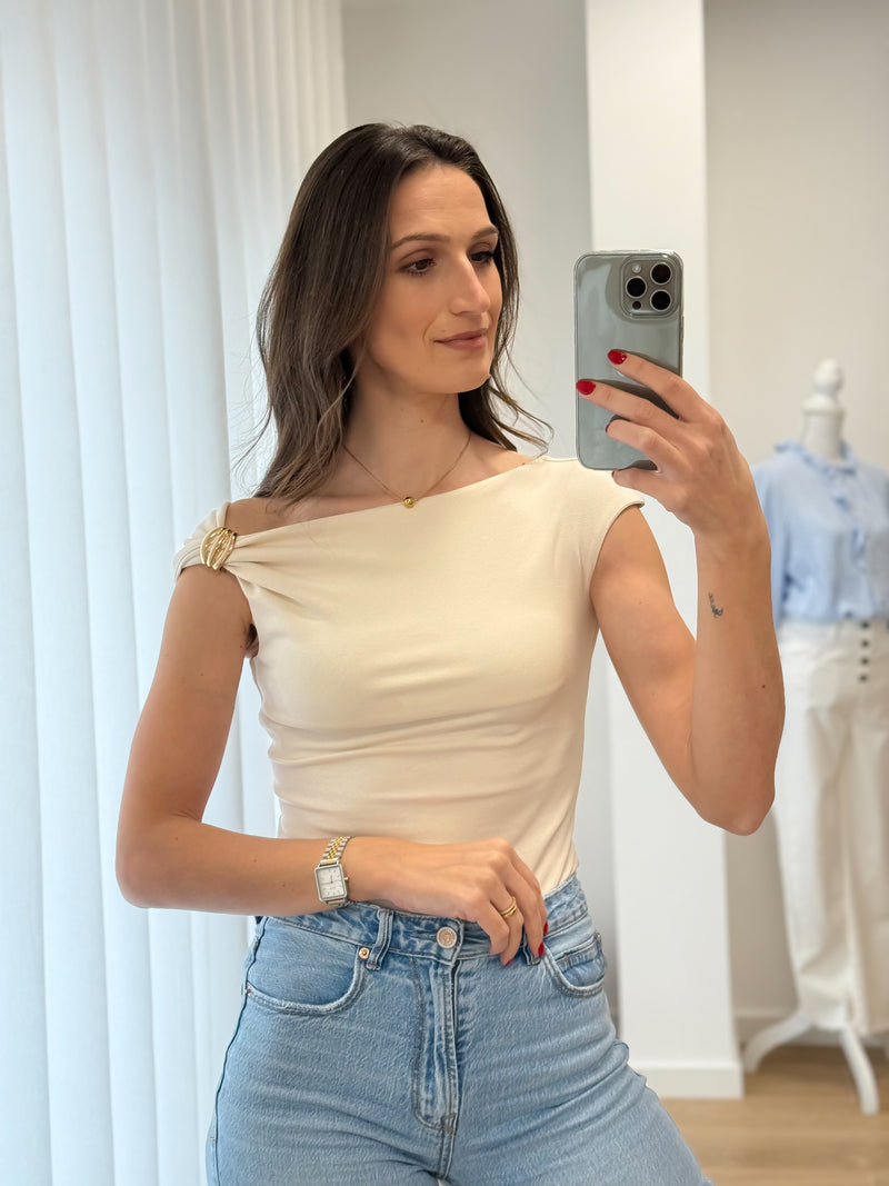 Top Simone Bege