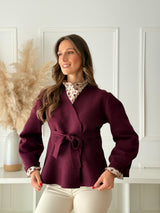 Casaco Burgundy Cintado