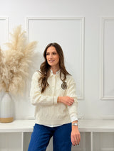 Malha Polo Trançada Bege