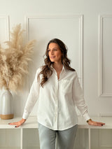 Camisa Básica Branca Comprida