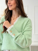 Camisola Botões Verde