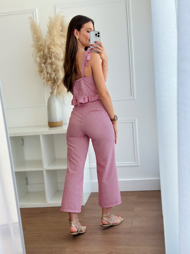 Top Vichy Vermelho