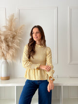 Blusa Amarela Xadrez