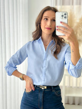 Camisa Básica Azul