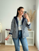 Parka Reversível Azul