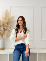 Camisola Botões Branca