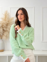 Camisola Botões Verde