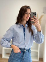 Camisa Riscas Azul