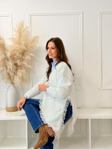 Malha Assimétrica c/ Renda Branca