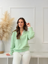 Camisola Botões Verde