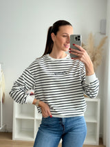 Sweat Riscas azul