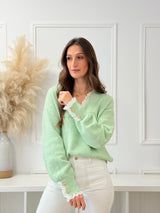 Camisola Botões Verde