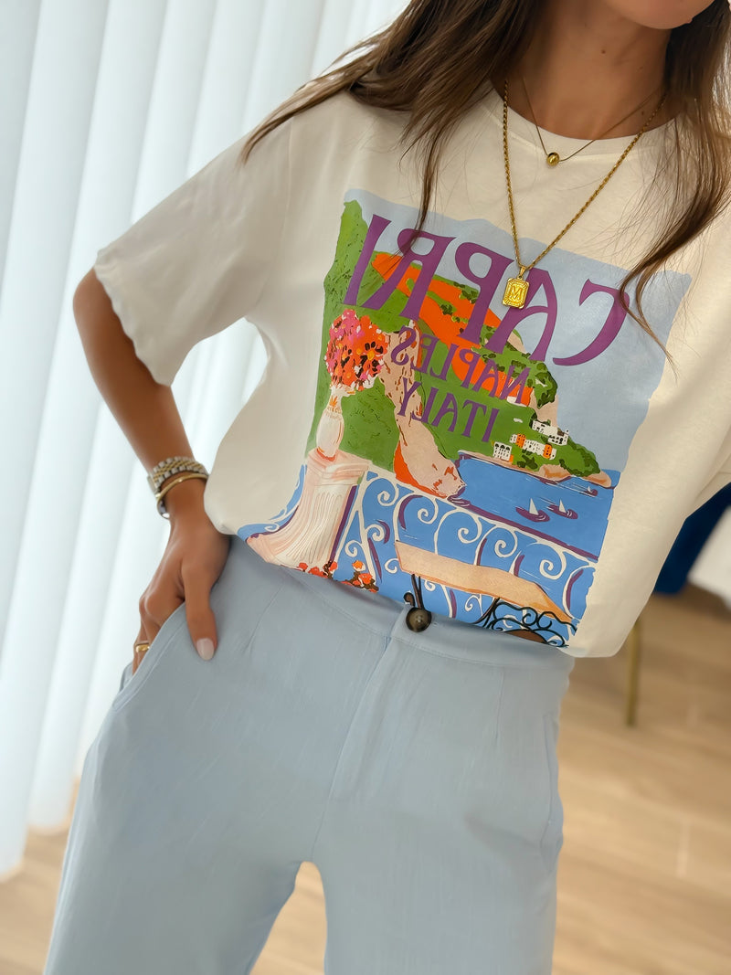 T-shirt Oversize Capri