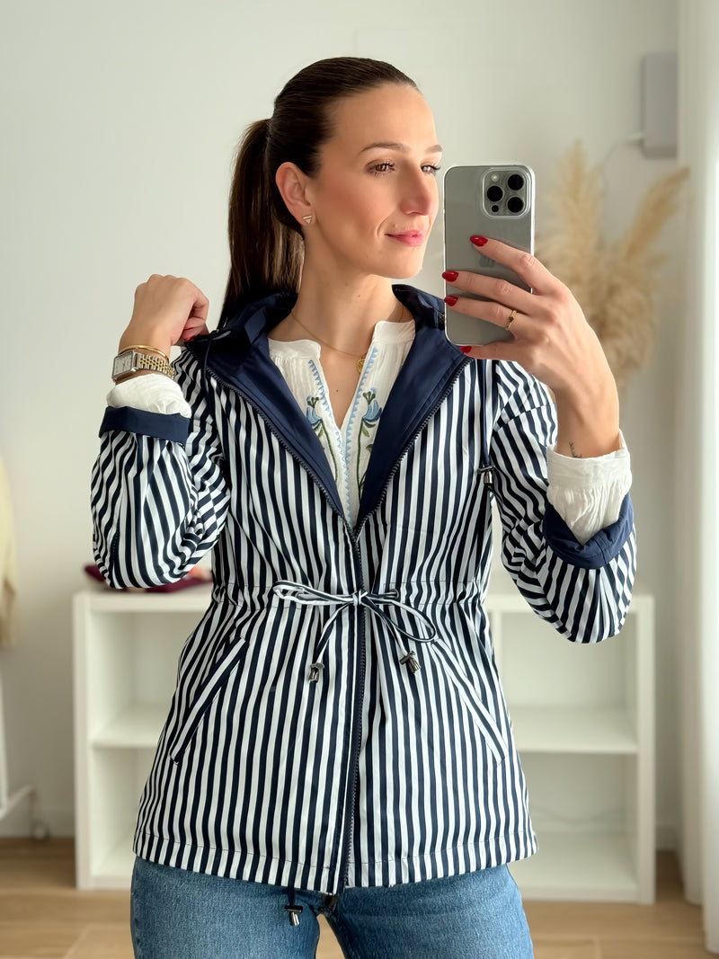 Parka Reversível Azul