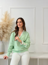 Camisola Botões Verde