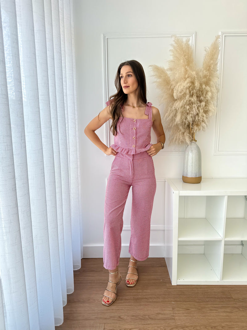 Top Vichy Vermelho